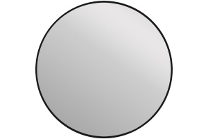 Зеркало Cersanit ECLIPSE smart 80x80 с подсветкой круглое черная рамка