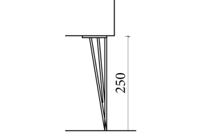 Ножки для пенала Armadi Art Lucido хром - 2