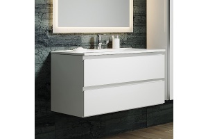 Тумба с раковиной Sanvit Авеню-2 100 белый глянец