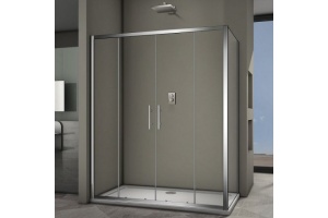 Душевой уголок Veconi Rovigo RV-062 140x80 профиль хром (RV062-14080PR-01-19C3)