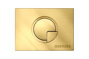 Кнопка смыва Berges Novum R9 золото глянцевое