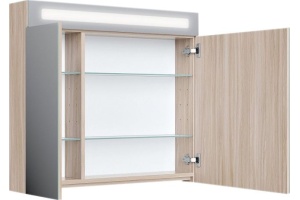 Зеркало-шкаф Iddis Mirro 80 с подсветкой - 3