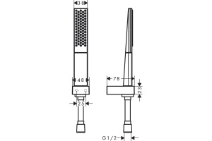 Душевой набор hansgrohe Rainfinity 100 1jet со шлангом 125 см 26857700, матовый белый - 2