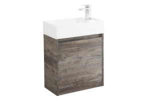 Тумба под раковину Belbagno Kraft Mini 50 L темное дерево