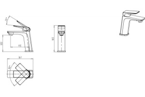 Смеситель Bravat Frey F1368401CP-ENG для раковины - 2