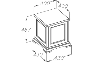 Тумба Opadiris Риспекто 40 напольная белая - 3