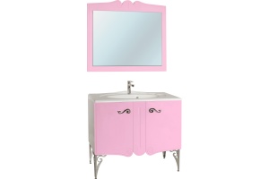 Мебель для ванной Bellezza Эстель 90 розовая