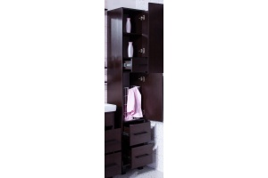 Шкаф-пенал Бриклаер Чили 34 венге С, с бельевой корзиной - 3