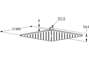 Верхний душ Kludi A-QAs (6453005-00) - 3