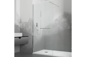 Душевая перегородка RGW Walk In WA-040 100х195 профиль хром стекло прозрачное
