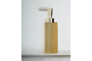 Душевая дверь BelBagno Uno 90х185 профиль хром стекло рифленое - 3