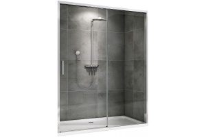 Душевая дверь Abber Komfort 150 хром стекло прозрачное