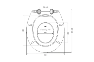 Сиденье для унитаза Berges Family белое - 3