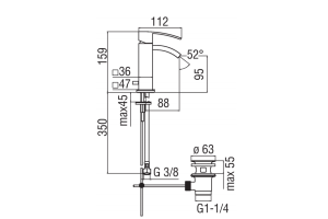 Смеситель для биде TekNobili Ray хром (RY00119/1CR) - 2