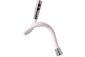 Смеситель для кухни Rav Slezak Amur с гибким изливом хром - белый - 2