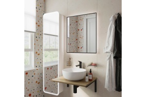 Мебель для ванной DIWO Элиста 60 светлое дерево, с раковиной  Moduo 40 RING - 2