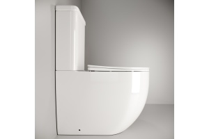 Унитаз-компакт Ceramica Nova Mia CN1801 с микролифтом, безободковый - 3