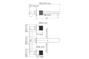 Ems 7645 Встраиваемый смеситель для раковины - 3