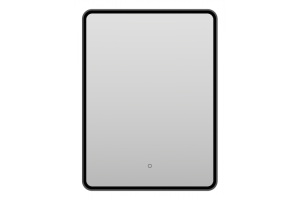 Зеркало Brevita Mercury 60x80 с подсветкой, черный (MER-Rett6-060/80-black)
