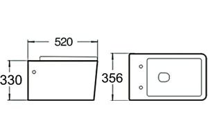 Унитаз подвесной SantiLine SL-5004MB безободковый, с микролифтом - 2