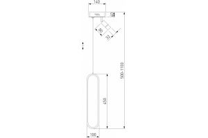 Подвесной светильник Eurosvet Spire 90269/1 черный/золото - 3