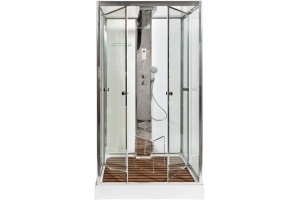 Душевая кабина DETO Z122ESPOOSTEAM с средним поддоном, с хамамом - 3