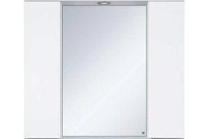 Зеркало-шкаф Misty Лира 80 белый матовое