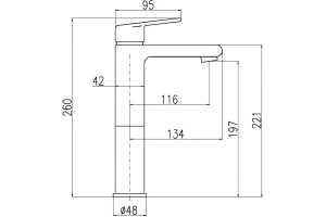 Смеситель для раковины Rav Slezak Colorado золото - 2
