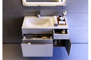 Мебель для ванной Aqwella 5 stars Malaga 90 L крафт темный - 3