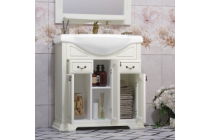 Тумба с раковиной Opadiris Риспекто 80 бежевый матовый - 2