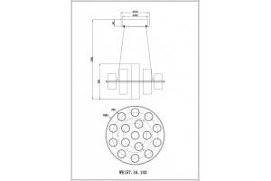 Подвесная люстра Wertmark Paula WE157.16.103 - 2