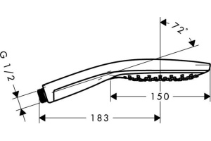 Душевая лейка Hansgrohe Raindance Select S 150 Air 3jet 28588000 - 3