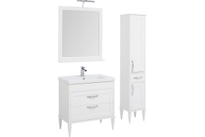 Тумба для комплекта Aquanet Денвер 80 белый глянец - 2