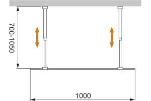 Душевая перегородка Cezares Liberta-L-2-100-BR-NERO - 3