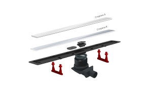 Душевой лоток Pestan Confluo Frameless Line 550 White Glass - 3