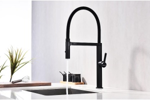 Смеситель для кухни Paulmark Leader черный матовый - 3