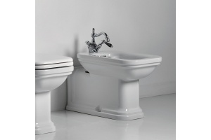 Биде напольное удлиненное Kerasan Waldorf белый (4120K1bi/cr*1) - 2