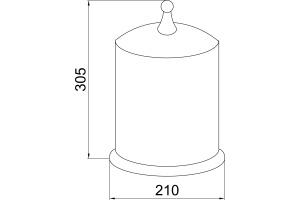 Мусорное ведро Boheme Imperiale 10424 - 2