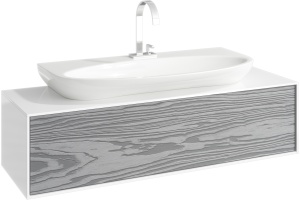 Тумба с раковиной Aqwella 5 stars Genesis 120 миллениум серый