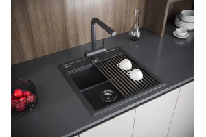 Мойка кухонная мойка Paulmark Stepia 50 темно - серый матовый - 3