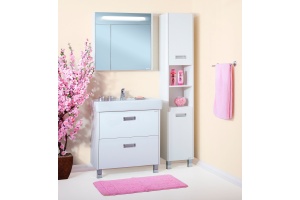 Мебель для ванной Бриклаер Палермо 80/2 напольная, с 2 ящиками