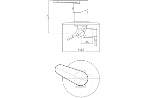Смеситель Orange Otto M22-400cr для душа - 2