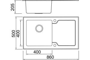 Металлическая мойка Seaman SMG-860 (SMG-860B.B) - 3