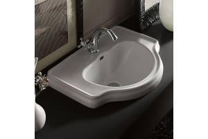 KERASAN Retro Раковина 62х45,5см с 1 отв. под смеситель, цвет белый - 2