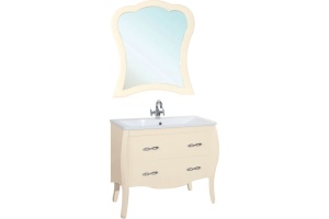 Зеркало Bellezza Грация 90 бежевое - 2