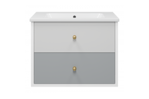 Тумба под раковину Brevita Анастейша 80х57 серый (Ана-06080-01-012Я)