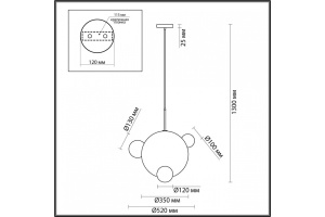 Подвесной светильник Lumion Glow 6516/1 - 3