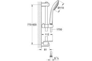 Душевой гарнитур Grohe Euphoria 110 Duo 27225001 - 3
