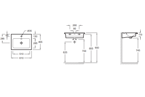 Подвесная раковина Jacob Delafon Vox (EXAF112-Z-00) - 2