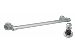 Полотенцедержатель Boheme Murano хром с коричневым